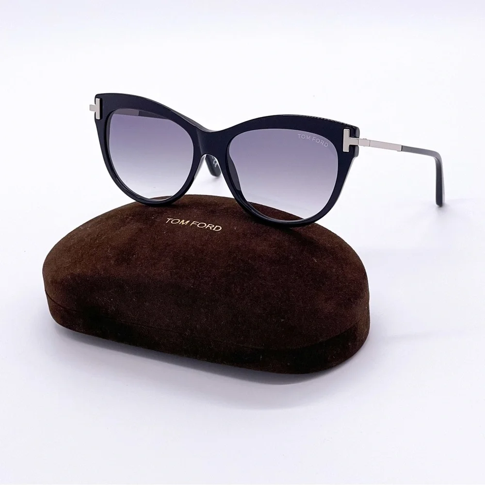 NEW TOM FORD BLACK CAT EYE WOMEN SUNGLASSES TOM FORD
